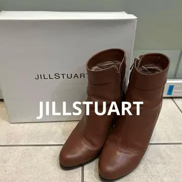 JILLSTUART 브라운 숏부츠 지퍼 23cm