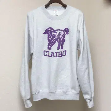 Clairo 클레이로 charm 맨투맨 그레이