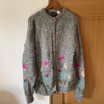 빈티지 모헤어 울 가디건