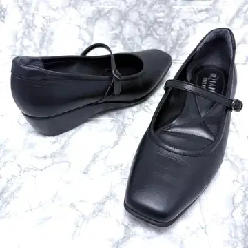 DIANA WELLFIT 펌프스 스트랩 가죽 블랙 23.5cm