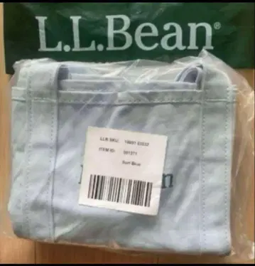 [ 새상품 미사용 ] L.L.Bean 글로서리 토트 서프 블루 완판템