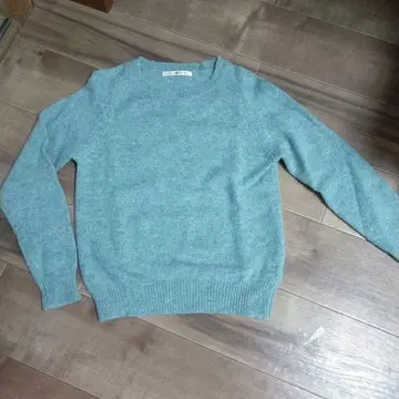 CHILD WOMAN 에메랄드 그린 니트 스웨터 긴팔