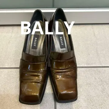 BALLY 브라운 에나멜 로퍼