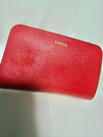 FURLA 레드 이단 접이식 지갑