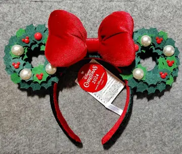 디즈니 크리스마스 머리띠 리스