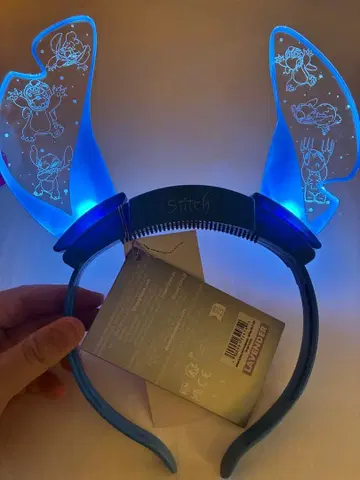 해외 디즈니 한정 스티치 빛나는 머리띠