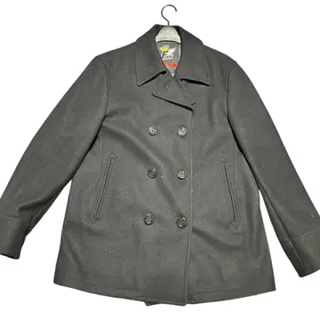 새상품급 Fat 블랙 피코트 JUMBO 울