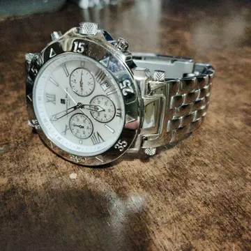 살바토레 마라 chronograph 화이트 쉘 배터리 새상품 교환 완료
