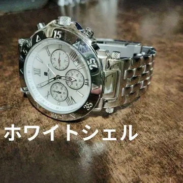 살바토레 마라 chronograph 화이트 쉘 배터리 새상품 교환 완료