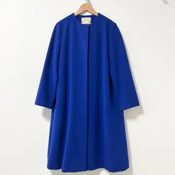 UNITEDARROWS 노카라 벨라인 코트 블루 40