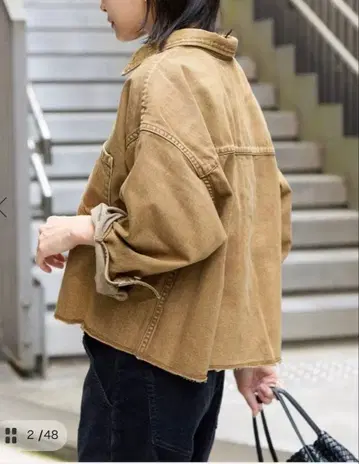 JOURNAL STANDARD / 라이트 온스 데님 크롭 셔츠