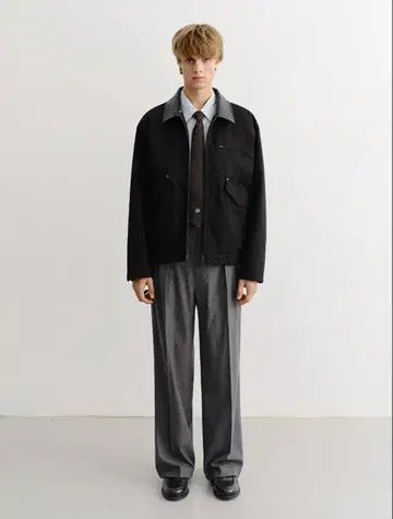 DUNST VINTAGE PADDED WORK JACKET BLACK