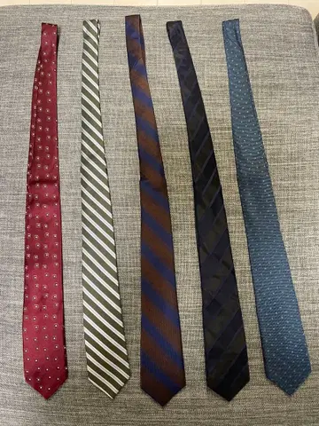 남성용 넥타이 5개 세트