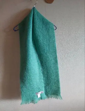 그린 모헤어 울 머플러 아일랜드제 가격 인하 가능