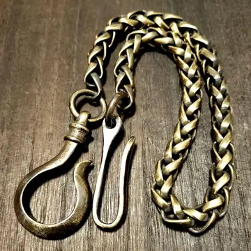 놋쇠 훈증 뜨개질 10mm 지갑 체인 빈티지 브라스 원형 후크