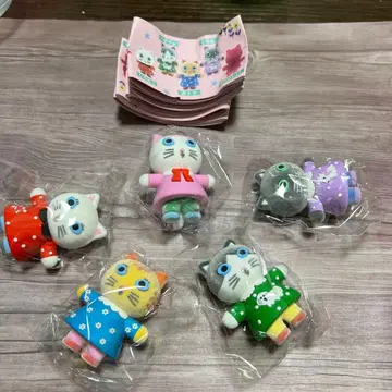 키타기시 유미 시플라 한정판 하얀 고양이와 친구들 피규어 컬렉션 컴프