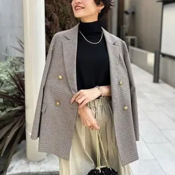 24AW 스트레치 트윌 더블 자켓