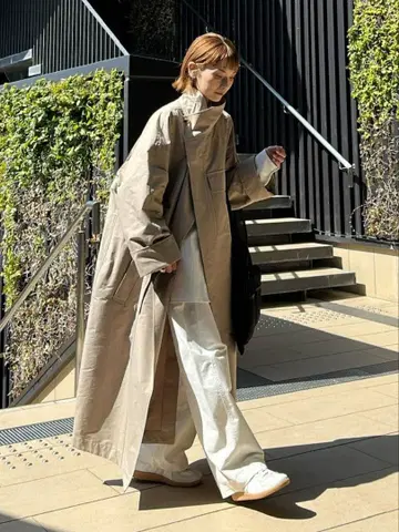 25SS [ HER. ] 스탠드 카라 롱 코트