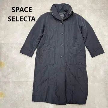 SPACE SELECTA 다운 롱 코트 M 퀼팅 여성용