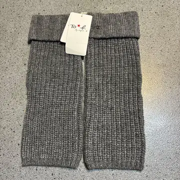 agnis b. 그레이 니트 암커버 장갑