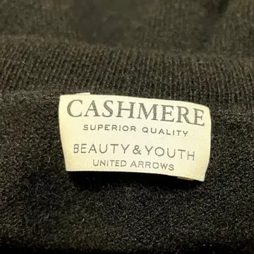 BEAUTY&YOUTH 캐시미어 니트 스웨터 블랙 유나이티드 애로우즈