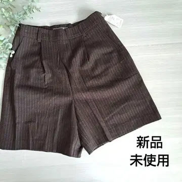 숏팬츠 정가 19000엔 큐롯 스트라이프 이탈리아제 울