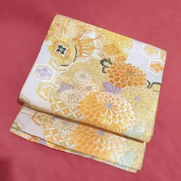 앤티크 화려한 국화와 북 무늬의 마루오비