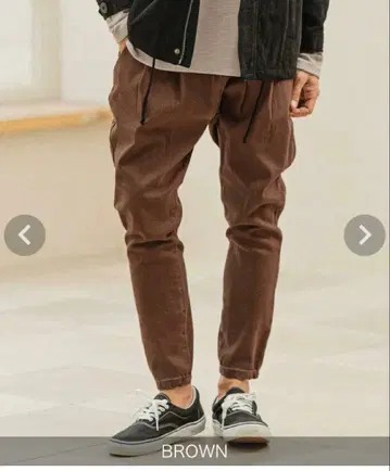 CAMBIO 브라운 사루엘 팬츠