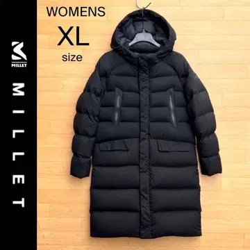 XL 밀레 다운 코트 롱 다운 자켓 블랙 벤치 코트