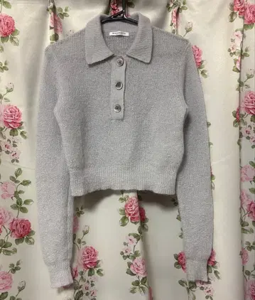 [ 새상품급 ] BEAUTY&YOUTH 모헤어 블렌드 컴팩트 폴로 니트