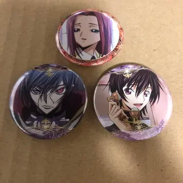 코드기어스 반역의 를르슈 10th 캔뱃지 미니 를르슈 3개 세트