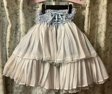 편의점 AngelicPretty 총 셔링 플리츠 스커트