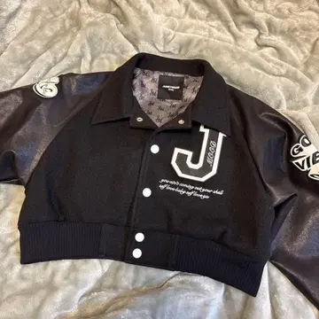 와펜 바시티 자켓 JUNKYMOOD 여성용 자켓