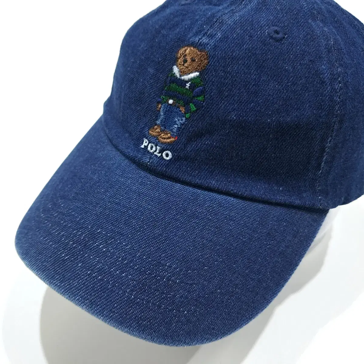 CN997_Polo Ralph Lauren denim Polo Bear embroidered ball cap hat