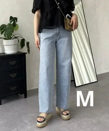 프로즈베일 [ MOMO ] 스트레치 슬림 스트레이트 데님