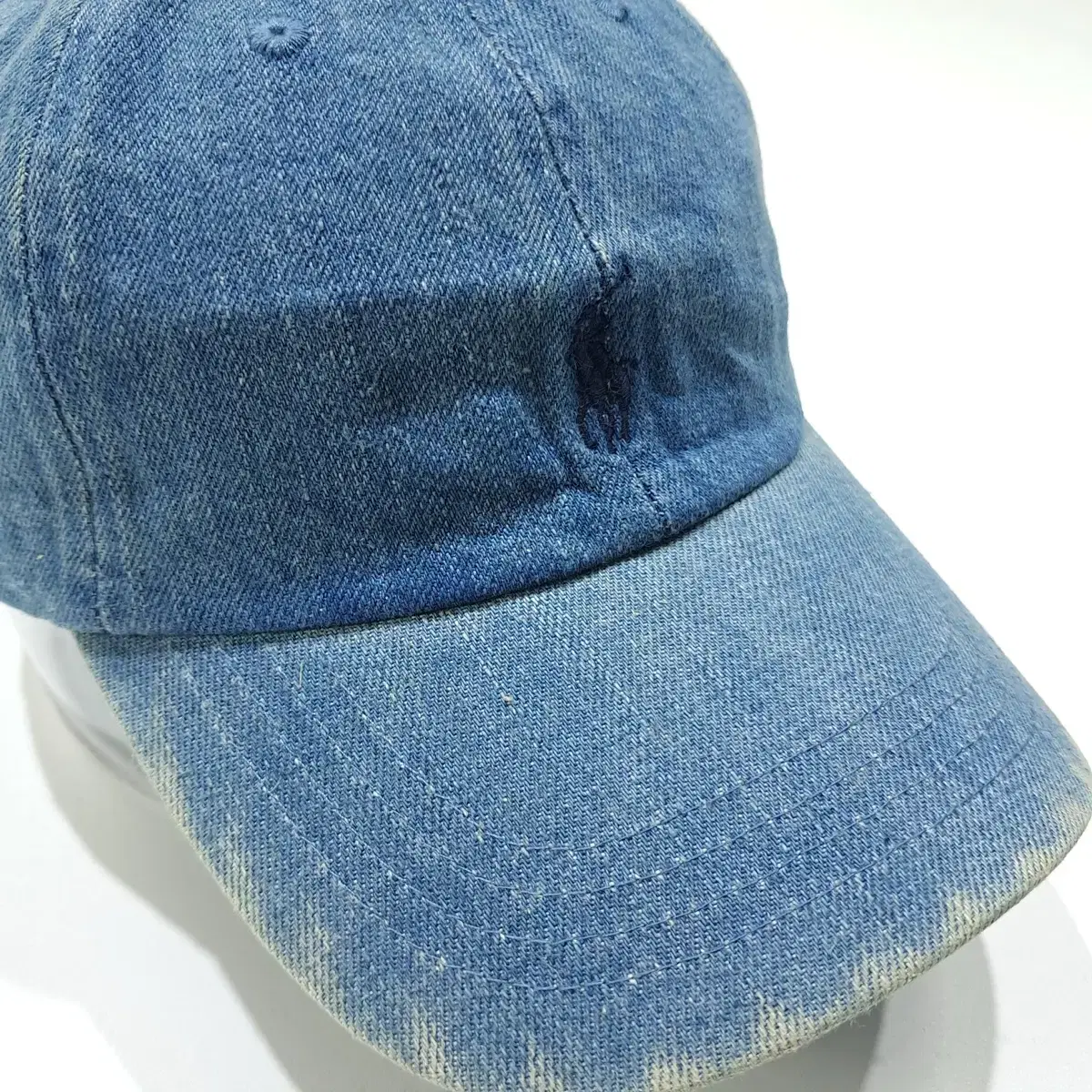 CN998_Polo Ralph Lauren Denim Black Embroidered Ball Cap Hat
