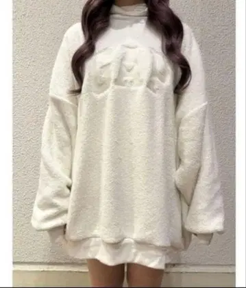 택 포함 새상품(^^) GAP 보아 하트 오버 사이즈 트레이닝복 화이트