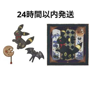 자수 스티커 핸드 타월 블래키 Eevee Collection