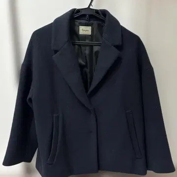 Espeyrac 네이비 싱글 브레스 코트