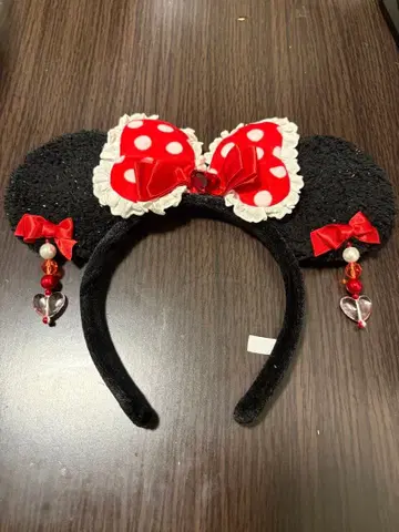 [ 새상품급 ] 미니 마우스 귀걸이 포함 머리띠