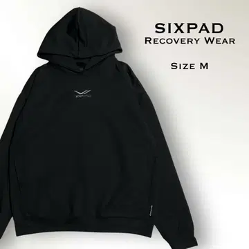고품질 [ SIXPAD ] 리커버리 웨어 후드티 블랙
