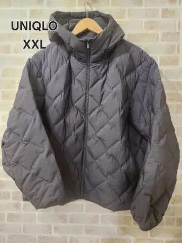 2025년식 UNIQLO 퍼프 테크 후드티 DARK GRAY XXL