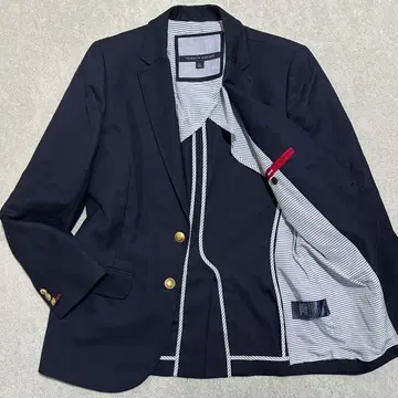 새상품급 남성용 S 타미힐피거 네이비 블레이저 골드 버튼 테일러드 자켓