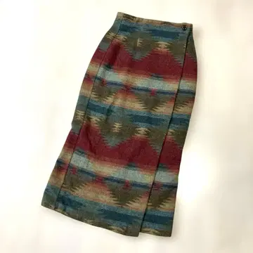이탈리아제 PENDLETON풍 네이티브 무늬 스커트 빈티지 모리걸