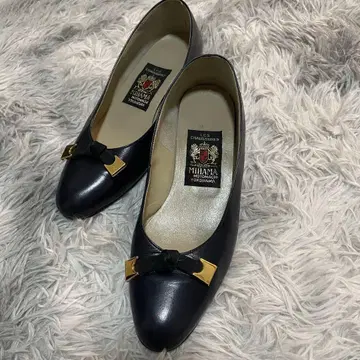 MIHAMA 네이비 리본 포함 펌프스 23.5