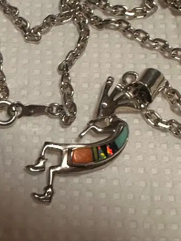 코코펠리 실버 목걸이