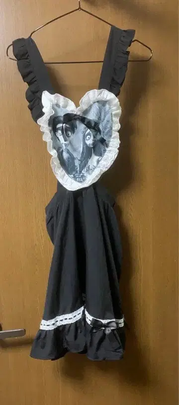 ROMWE Corpse Bride 에이프런 드레스 원피스