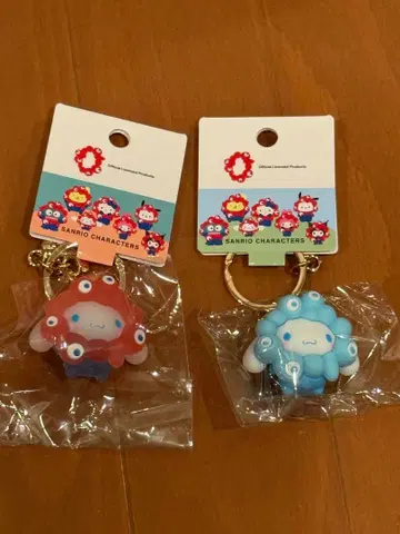 만박 산리오 미야쿠미야쿠 입체 마스코트 키링 시나모 2개 세트