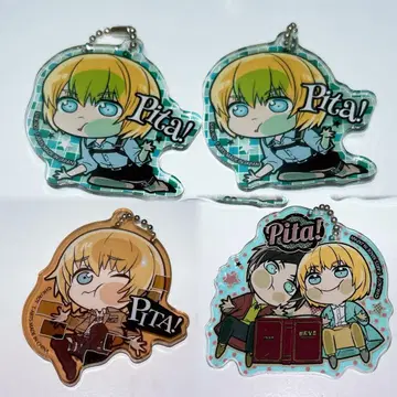 진격의 거인 삐따!데포메 아르민&엘렌 아크릴 키링 4개 세트