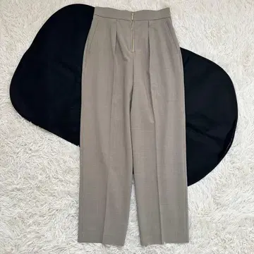 새상품급 노블 현행 완판템 프론트 zip 테이퍼드 팬츠 베이지 M